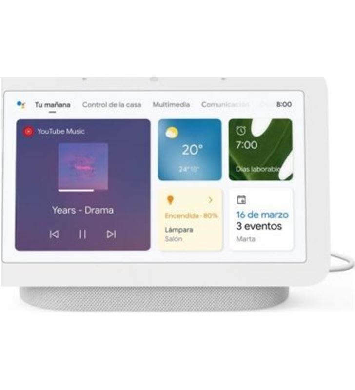 Google GA01331-IT altavoz inteligente nest hub (2ª generación) tiza - GA01331-IT