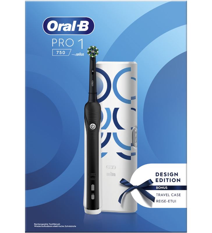 Braun PRO1750BN cepillo dental pro 1 750 negro + estuche balance - PRO1750BN