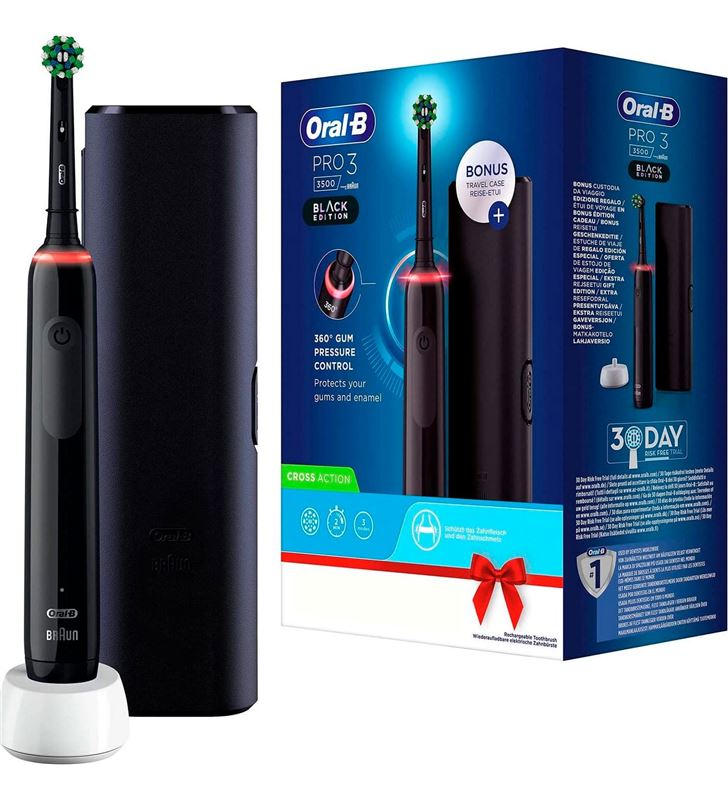 Braun PRO3NE cepillo dental eléctrico oral b pro 3 3500 negro + - PRO3NE