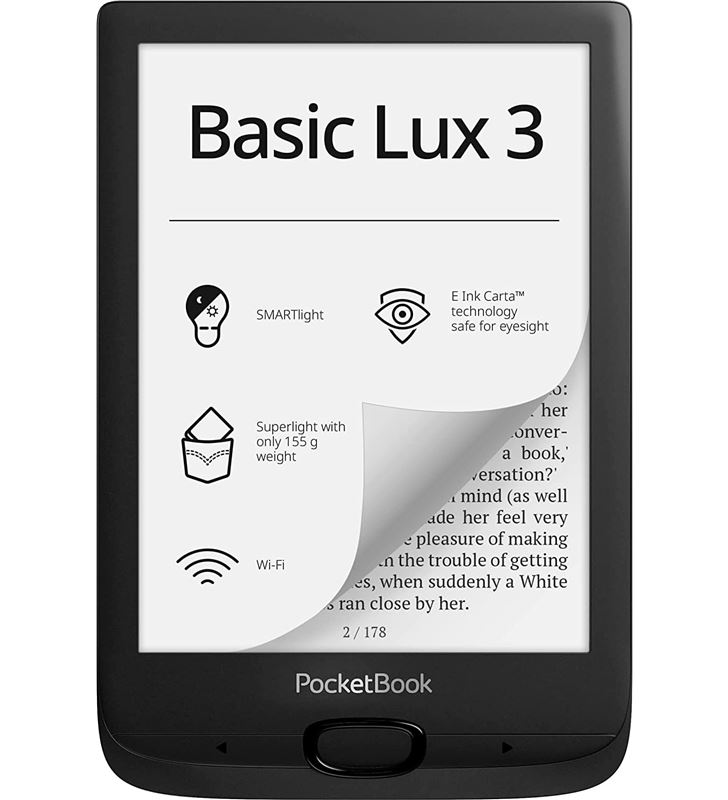 Pocketbook +25904 #14 basic lux 3 black / lector de libros electrónicos - +25904 #14