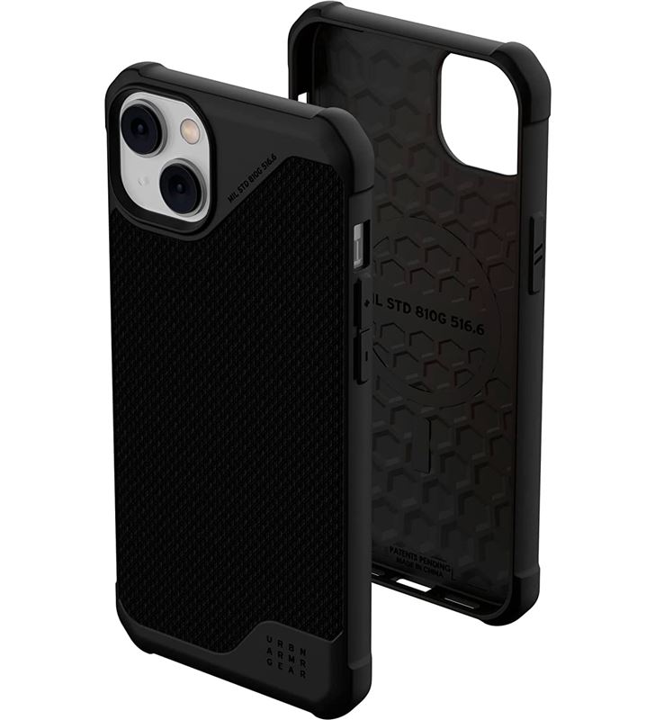 Uag +26651 #14 metropolis black / funda rugerizada / apple iphone 14 plus - +26651 #14