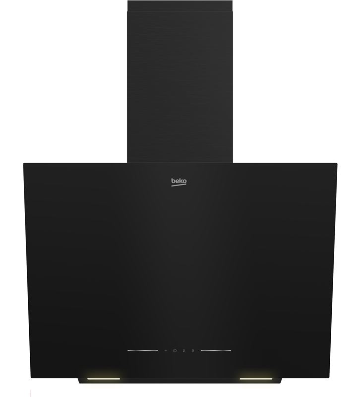 Beko BHCA62442BBH beyond campana decorativa inclinada plana cristal negro 60 cm / clase energética c / 3 niveles / extr. máx. 40