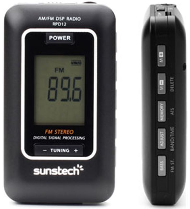 Sunstech RPD12 radio portatil digital Radio - RPD12BK