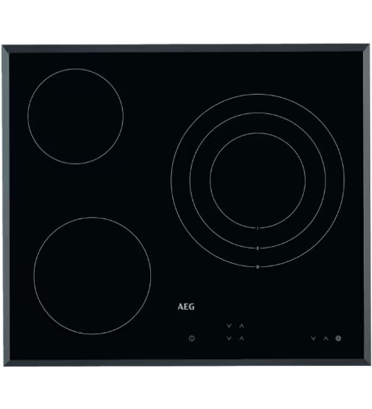 Aeg HK623020FB placa vitrocerámica de 60cm biselada con 3 zonas negro 949492161 - 83428