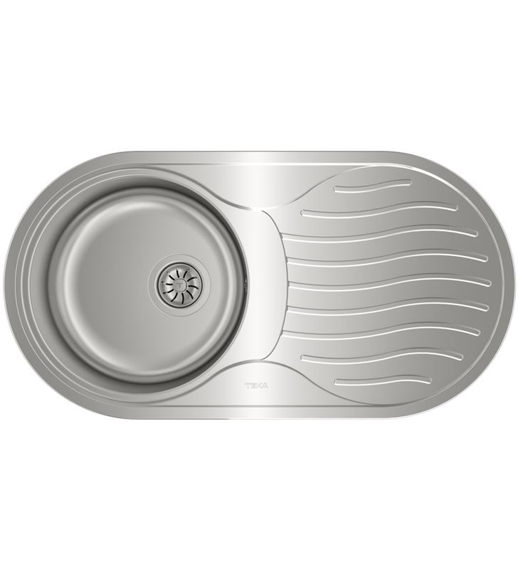 Teka 10110005 dr-80 1c 1e fregadero circular encastrado y reversible de 45 cm con cu - 8421152037058