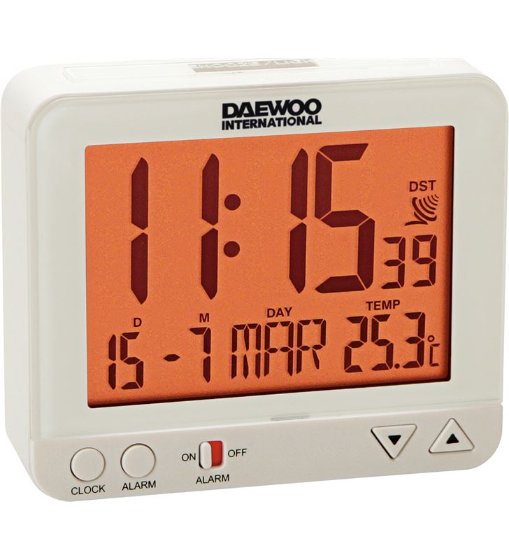 Daewo DCD200W radio reloj despertador , pantalla re - DCD200W