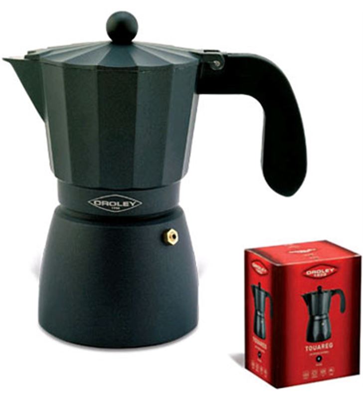 Oroley 215040100 cafetera fuego touareg 1t aluminio negra - 8413953924108