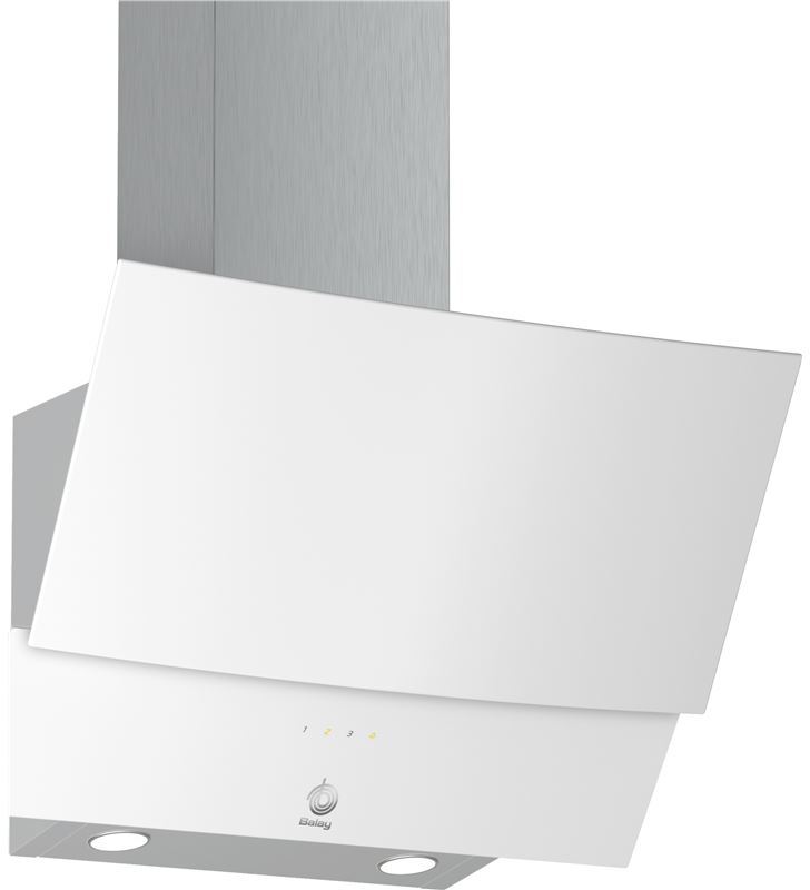 Balay 3BC565GB campana decorativa de pared inclinada 60cm clase c cristal blanco - 3BC565GB