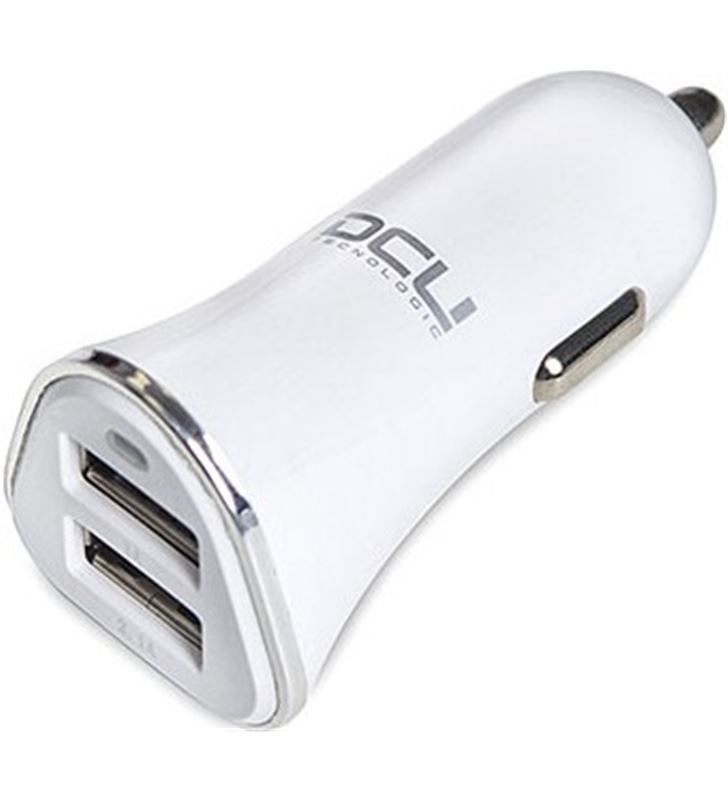 Dcu 36100305 cargador coche 2xusb 3.1a blanco aluminium 3610030 - 36100305