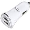 Dcu 36100305 cargador coche 2xusb 3.1a blanco aluminium 3610030 - 36100305