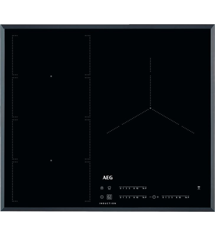 AEG Placa mixta inducción / gas HD 634170 NB 60 cm acabado vitrocerámica  negro
