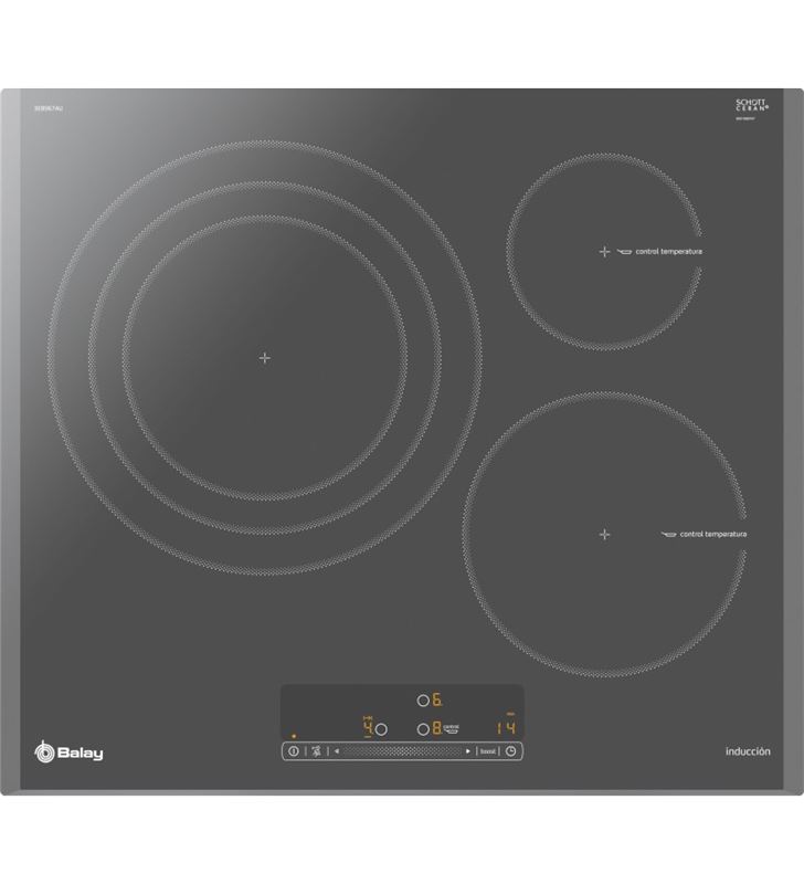 Placa Vitrocerámica BALAY 3EB764EN (Eléctrica - 59 cm - Negro) 