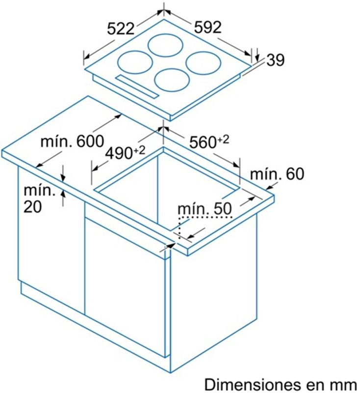 Balay 3EB715LR vitroceramica independiente eb715lr 3fuegos bisel - 17566344_1266