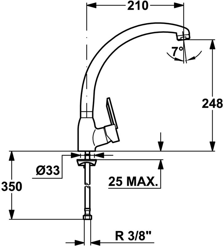 Teka 8191462 grifo mncr, monomando, caño alto, cromo - 15412247_6856