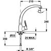 Teka 8191462 grifo mncr, monomando, caño alto, cromo - 15412247_6856