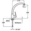 Teka 5391412 grifo in914, monomando, caño alto, cromo - 15412246_526