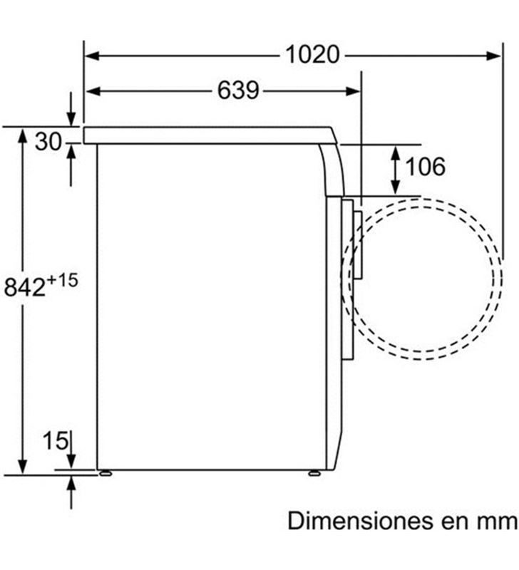 Bosch WTE84107EE secadora frontal condensación Secadoras Condensación - 22827715_9750