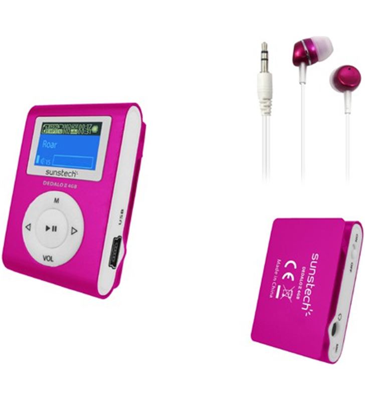 Sunstech DEDALOIII4GBPK mp3 4gb dedaloiii rosa Reproductores - 32351102_2180